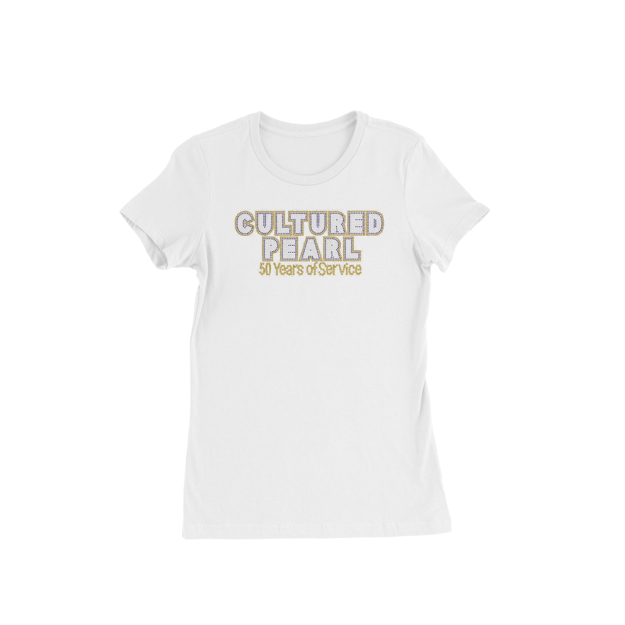White Cultured Pearl T - Shirt - Diva Starr Boutique